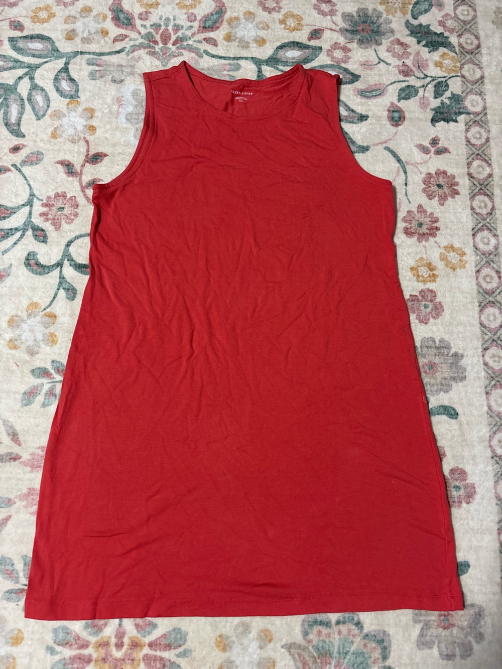 Eileen Fisher coral Sleeveless Mini Dress